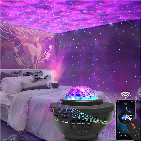 Star Projector Galaxy Light Projector with Bluetooth Speaker