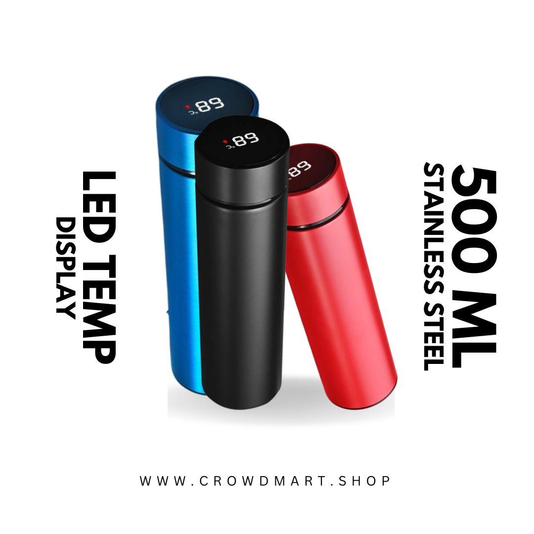 Smart Water Bottle with LED Temperature Display (500ml)