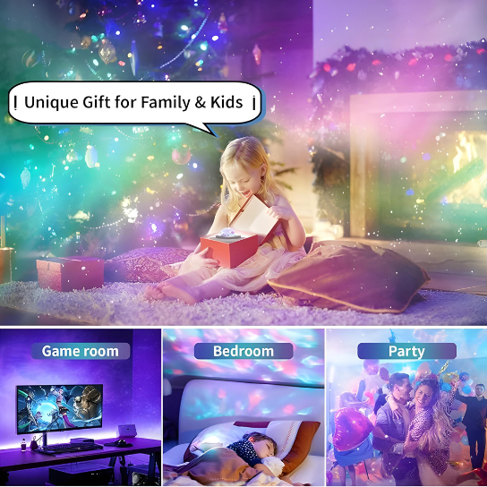 Star Projector Galaxy Light Projector with Bluetooth Speaker